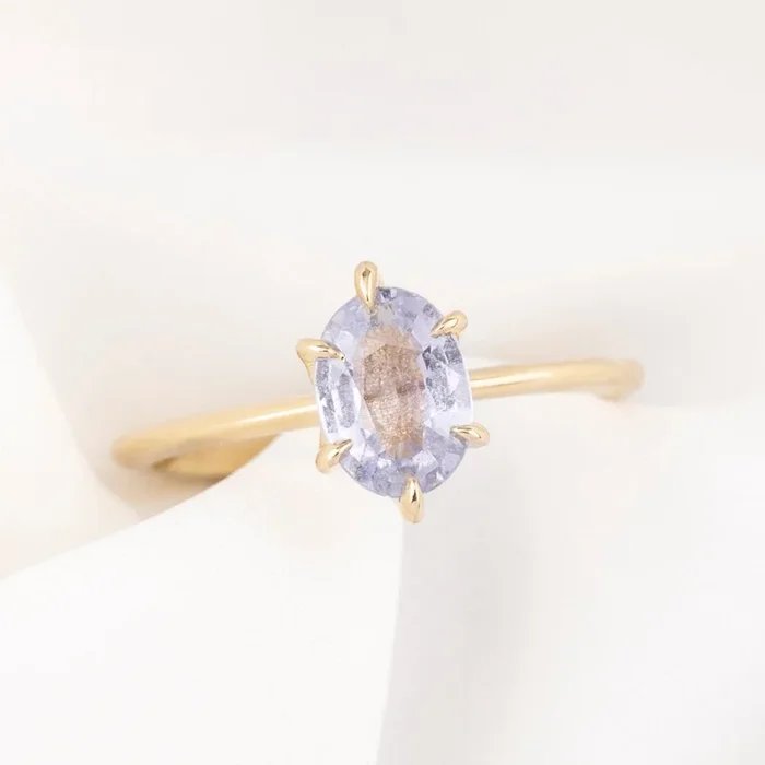 Floryn Ring, 1.22ct Light Blue Sapphire