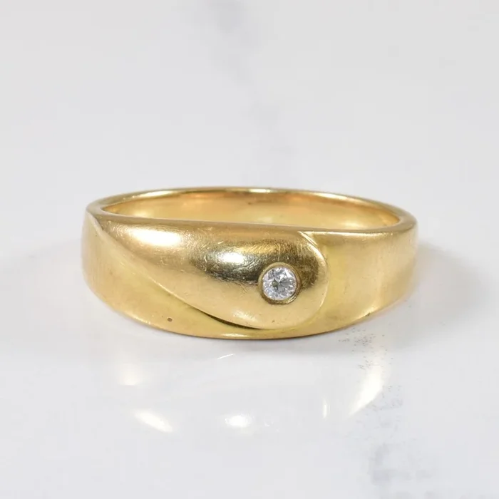 Flush Set Diamond Ring | 0.03ct | SZ 6.75 |