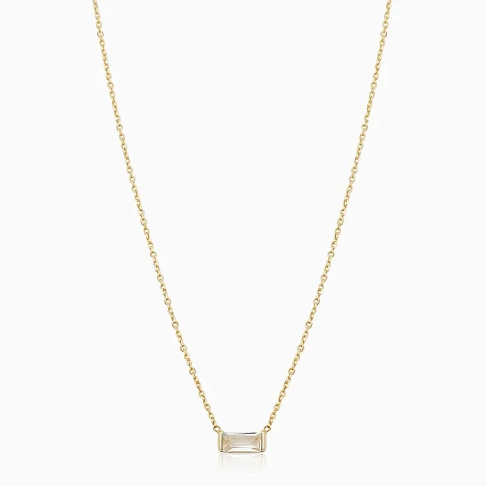 Fresco Baguette Pendant Necklace