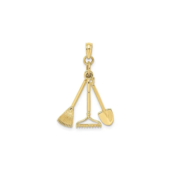 Gardening Tools Bundle Pendant (10K)