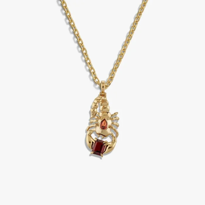 Gemstone Scorpion Necklace