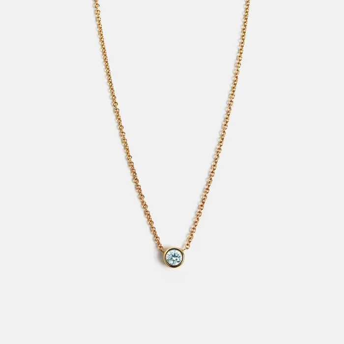 Ginta Necklace with Aquamarine