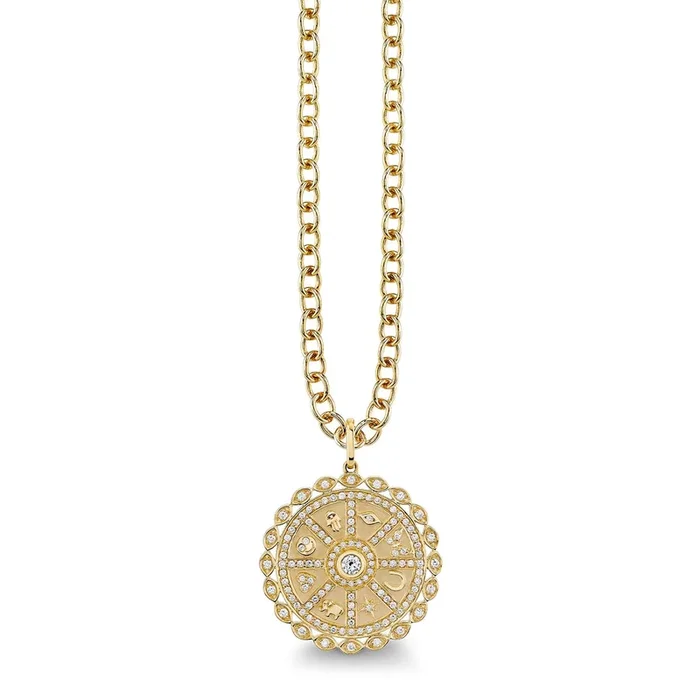 Gold & Diamond Icon Wheel Coin