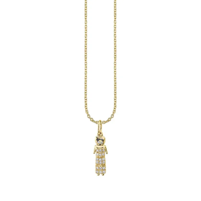 Gold & Diamond Tiny Tabatha Doll Charm
