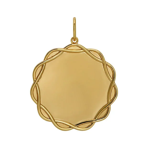 Goldbug Collection Ribbon Edge Pendant