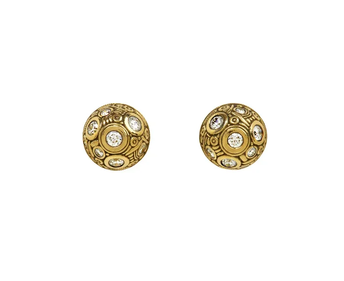 Half Dome Stud Earrings