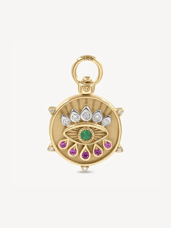 Hamsa and Evil Eye Double Sided Charm