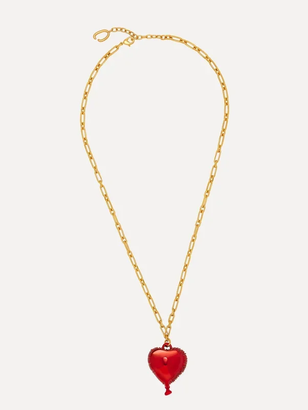 Heart Balloon Pendant Necklace