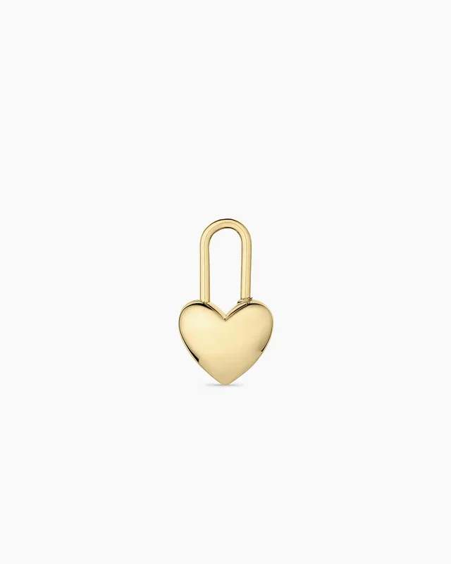Heart Padlock Charm