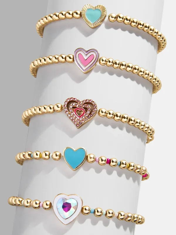 Hearts & Hugs Kid’s Bracelet Set – Assorted Hearts