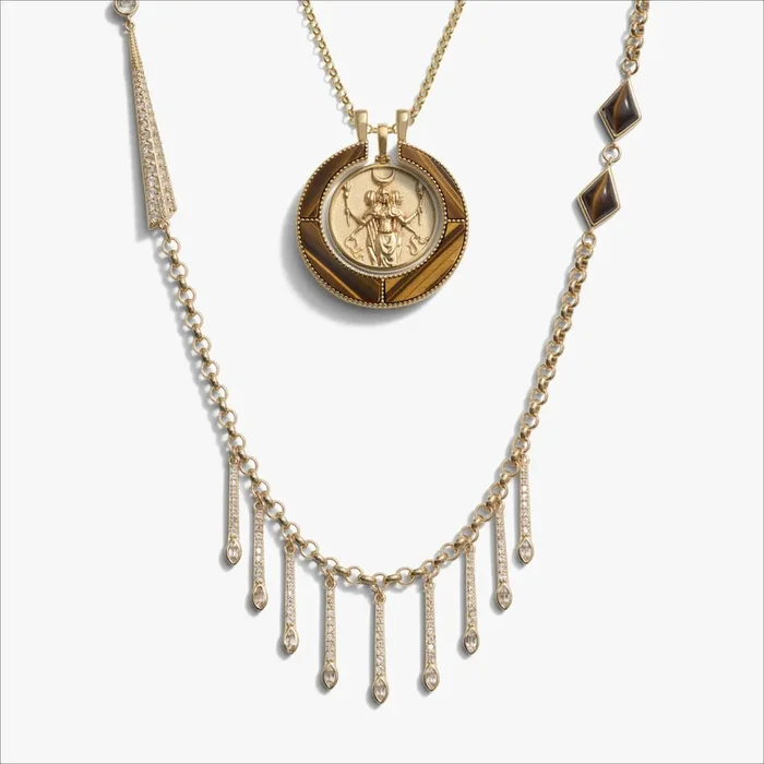 Hecate Boho Moon Necklace Set