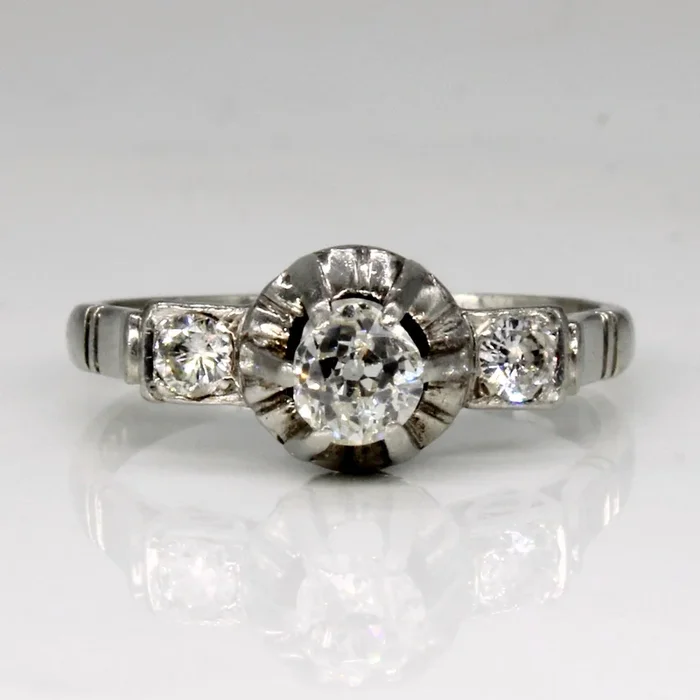 High Set Diamond Engagement Ring | 0.43ctw | SZ 6.25 |