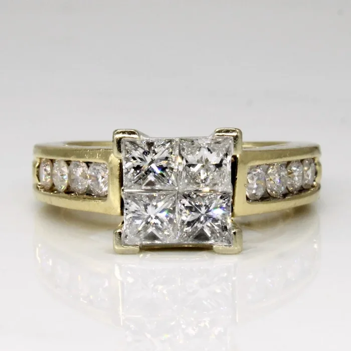 High Set Diamond Engagement Ring | 1.22ctw | SZ 5.25 |