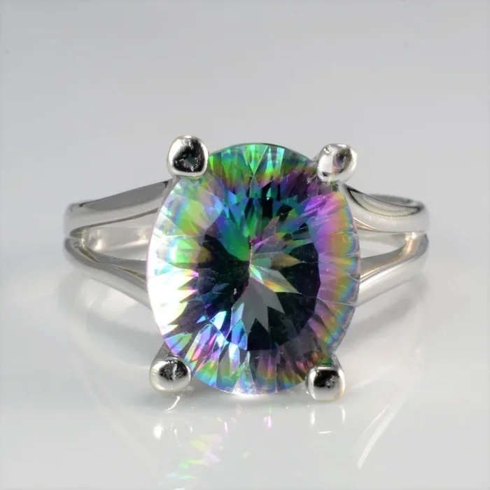 High Set Mystic Topaz Ring | SZ 7.5 |