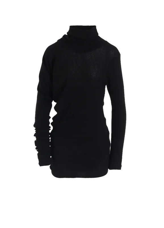 HIGH TWISTED LINKS DRAPED TURTLE NECK PO