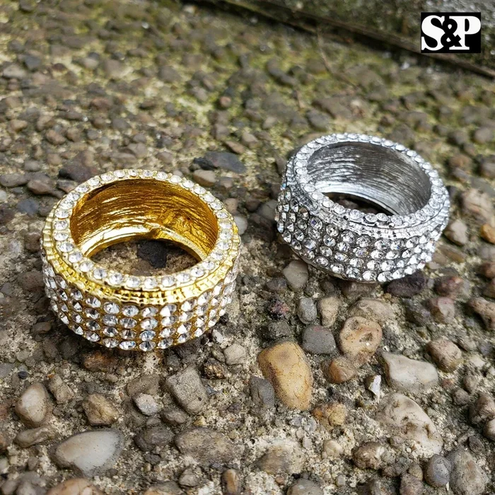 Hip Hop Men’s Rapper’s Lab Diamond Full Iced Bling Migos Pinky Ring SIZE 8~12