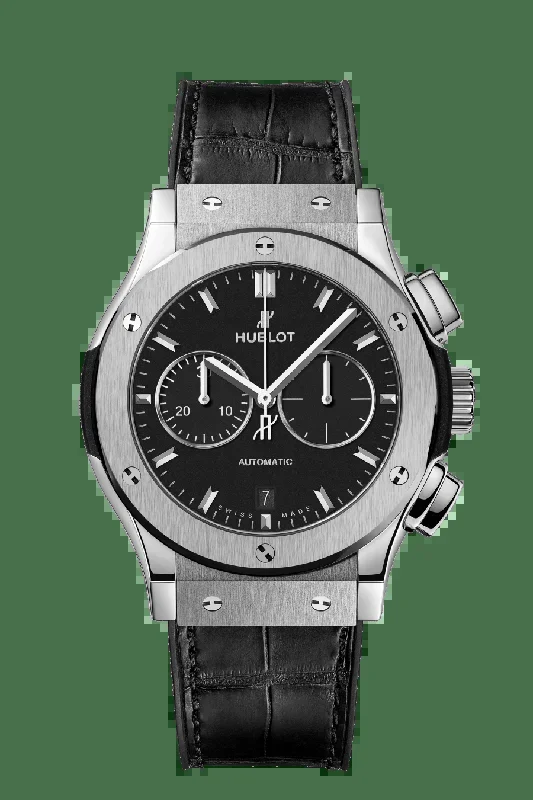 Hublot Classic Fusion Chronograph with Black Dial in Titanium 42mm