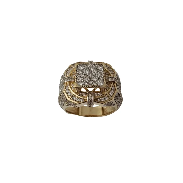 Iced-Out Men’s Ring (14K)