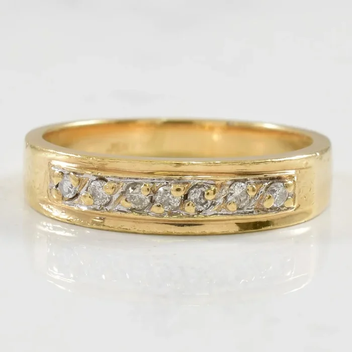 Illusion Set Diamond Band | 0.07ctw | SZ 4.5 |