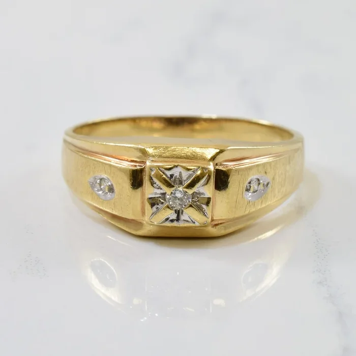 Illusion Set Diamond Ring | 0.05ctw | SZ 11.5 |