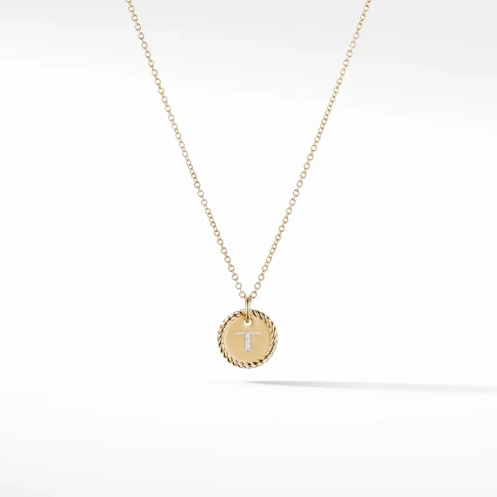Initial “T” Pendant with Diamonds