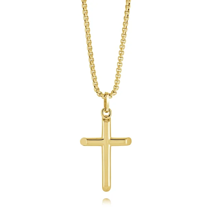 Italgem 22″ Men’s Steel Cross Pendant
