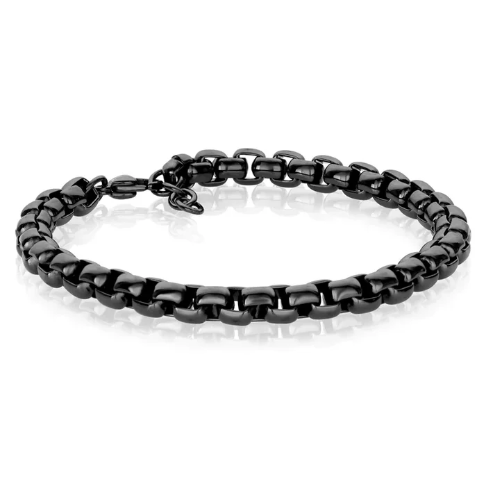 Italgem Men’s 8.5″ IP Steel Box Bracelet