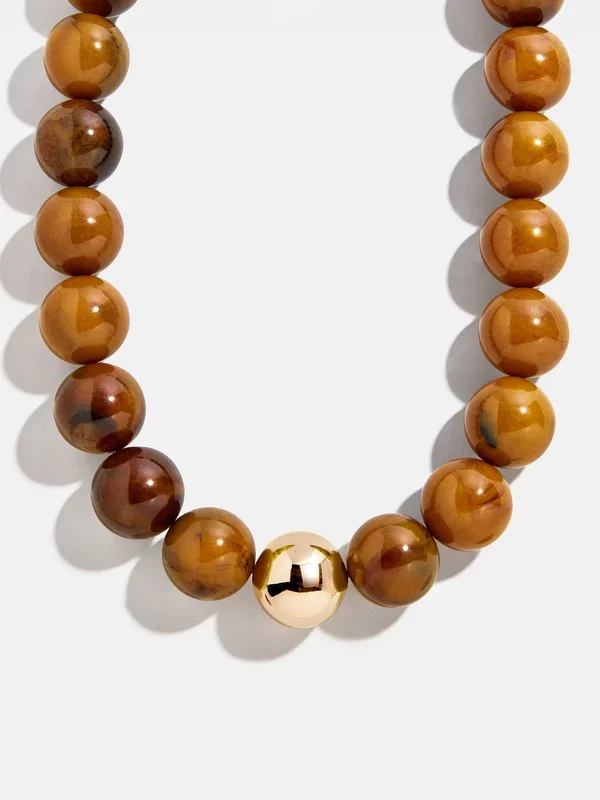 Jane Beaded Necklace – Tiger’s Eye