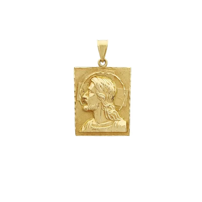 Jesus Halo Crosshair Pendant (14K)