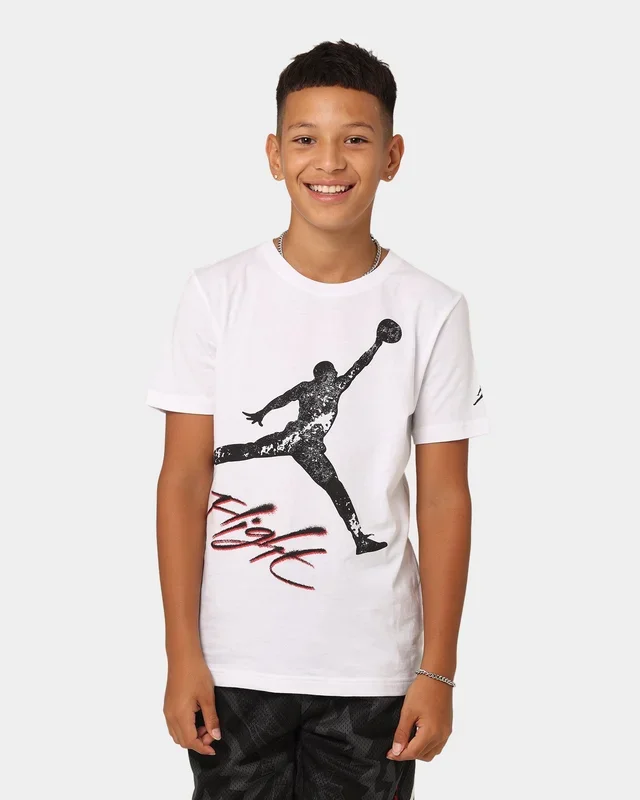 Jordan Kids’ Jumpman Flight Throw T-Shirt White