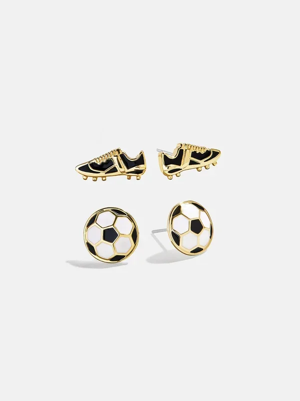 Just For Kicks Earring Set – Soccer