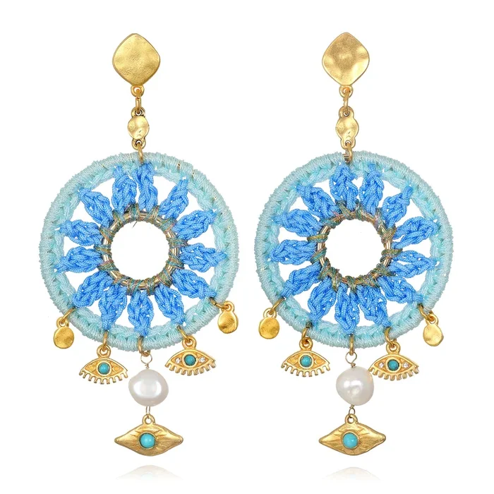 Kira Evil Eye Earrings