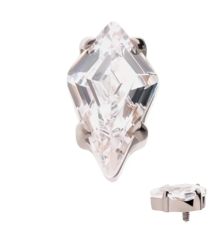 Kite CZ Internally Threaded Titanium Top
