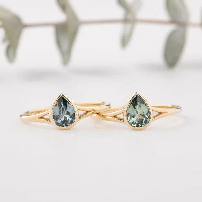 Kylie Ring, 0.70ct Montana Sapphire