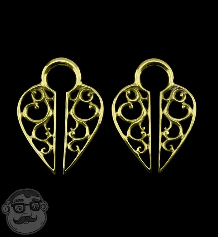 Lacey Brass Ear Weights