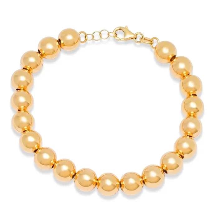 LARGE BALL BRACELET, 14kt GOLD