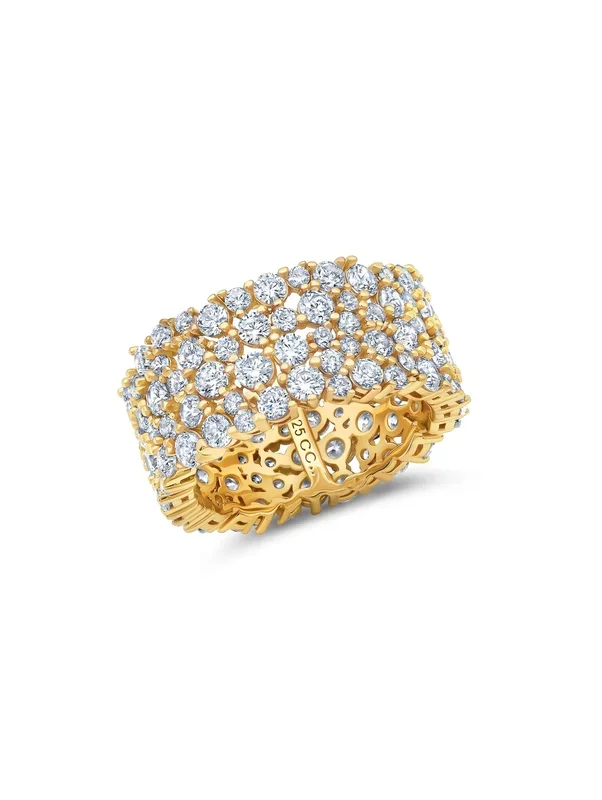 Large Cluster Ring in Gold