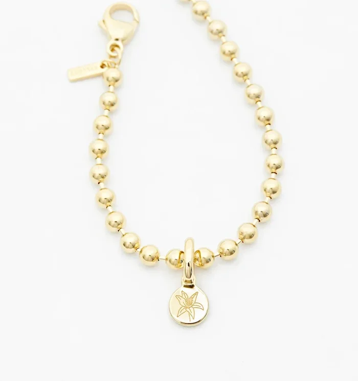 Lily Flower Bracelet – May