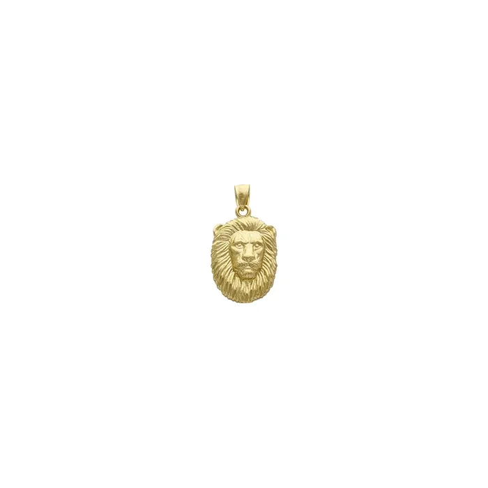 Lion Visage Pendant (14K)