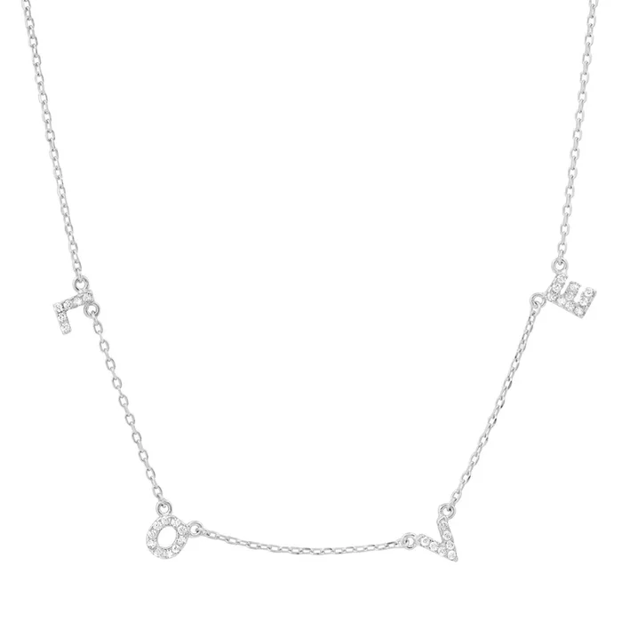 LOVE NECKLACE, SILVER