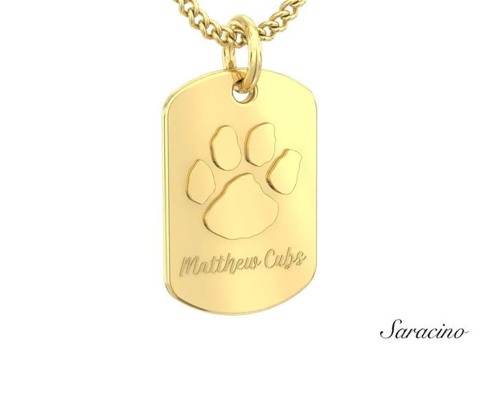 Loyola Dog Tag Graduation Pendant