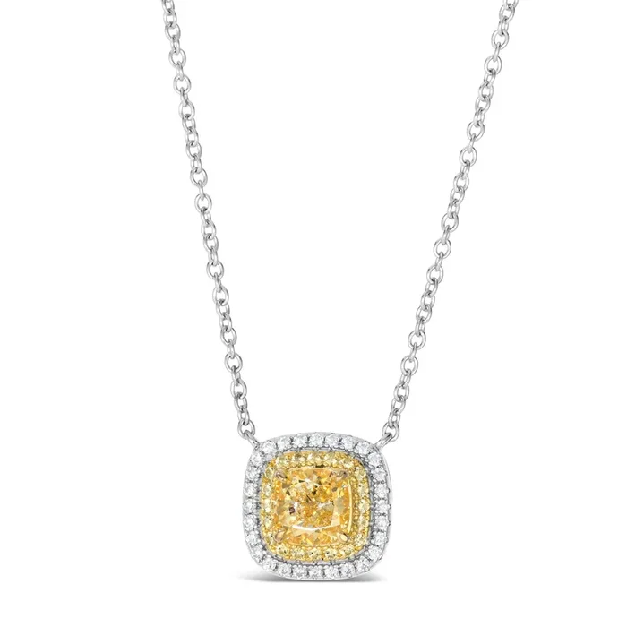 Lucia Brilliante Necklace in Canary Yellow