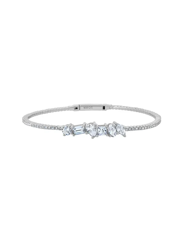 Luminous Flex Bangle Finished in Platinum