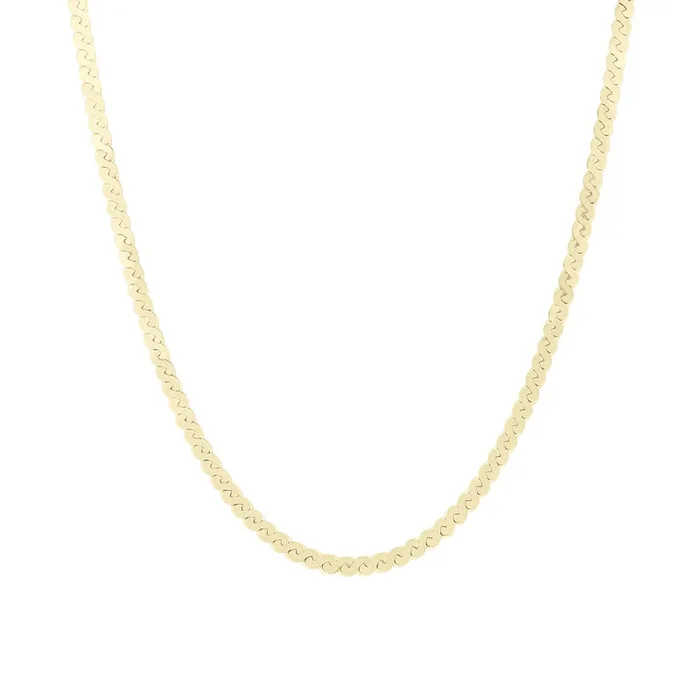 Mala Serpentine Chain Necklace- 3mm