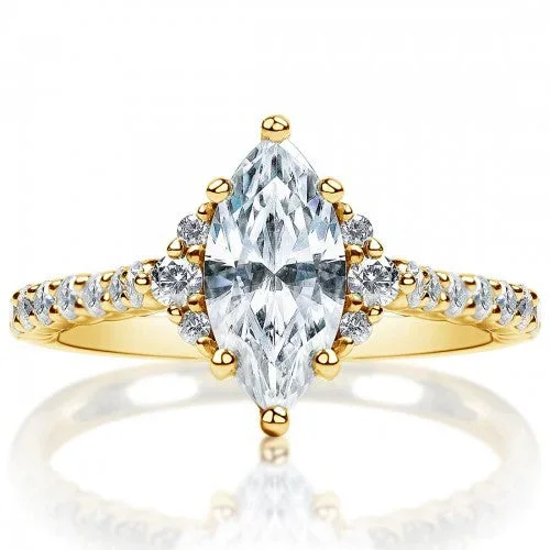 Marquise Diamond Engagement Ring Mounting
