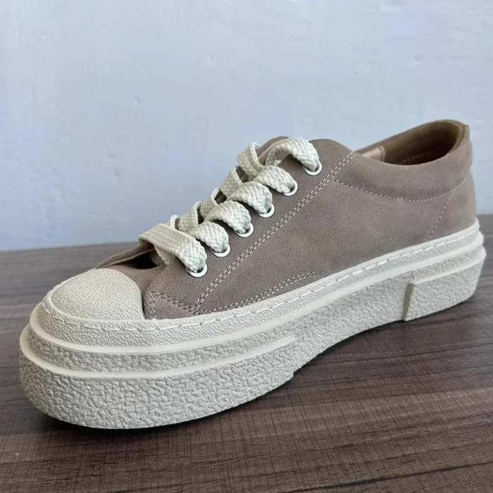 Men’s Classical Retro Platform Breathable Lace Up Hard-Wearing Casual Shoes