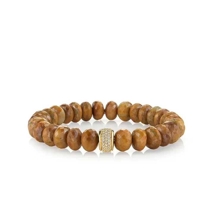 Men’s Collection Gold & Diamond Rondelle on Mystic Tiger Eye
