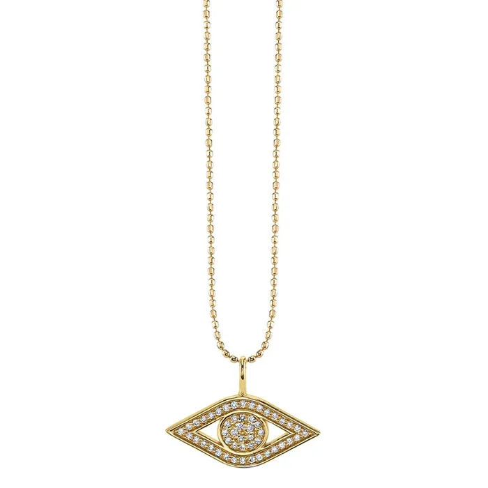 Men’s Collection Gold & Diamond Small Eye Charm
