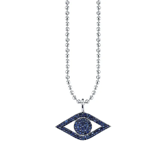 Men’s Collection Gold & Sapphire Large Eye Charm