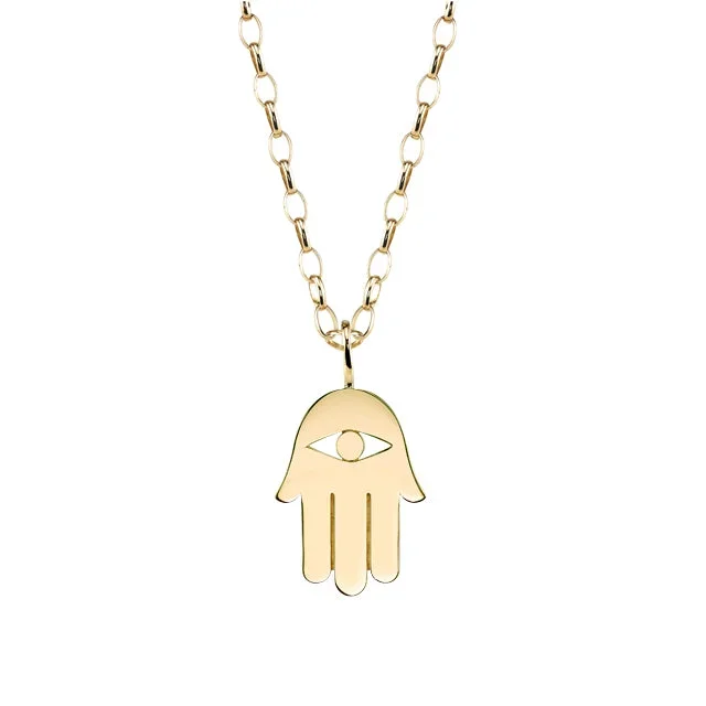 Men’s Collection Pure Yellow Gold Hamsa Charm